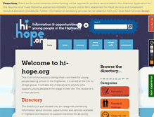 Tablet Screenshot of hi-hope.org